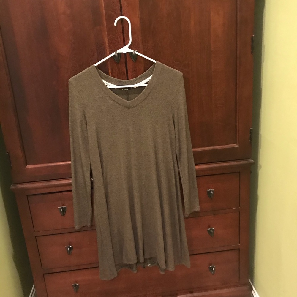 Olive green dress